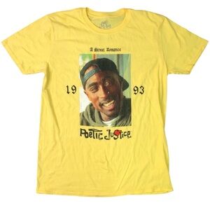 2pac graphic tee sz Xl bright yellow
